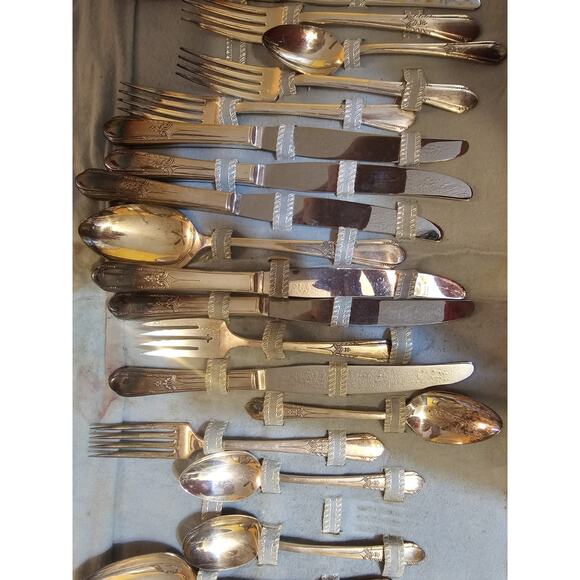 Oneida Complete Set Louisiane Vintage Flatware Set With Original Case MUST SEE - Picture 6 of 16